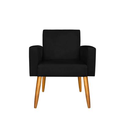 Imagem de Kit 2 Poltronas Nina Deluxe Para Sala Salão Quarto Recepção Suede Varias Cores