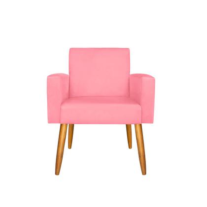 Imagem de Kit 2 Poltronas Nina Deluxe Para Sala Salão Quarto Recepção Suede Varias Cores