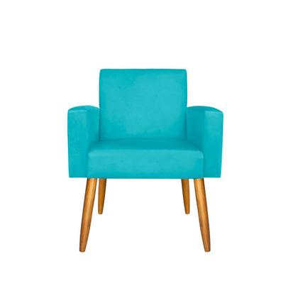 Imagem de Kit 2 Poltronas Nina Deluxe Para Sala Salão Quarto Recepção Suede Varias Cores