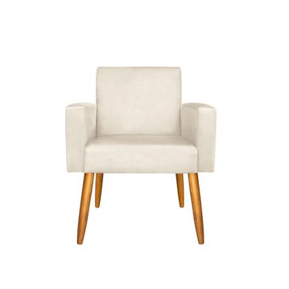 Imagem de Kit 2 Poltronas Nina Deluxe Para Sala Salão Quarto Recepção Suede Varias Cores