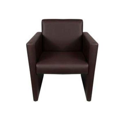 Imagem de Kit 2 Poltronas Nina Slim Em Tecido Sintético - Marrom Café - Cor: Marrom