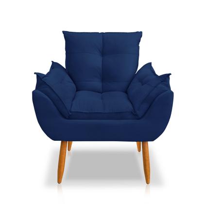 Imagem de Kit 2 Poltronas Opala  Decorativa Suede, Escritório, Consultório, Quarto, Recepção