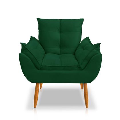 Imagem de Kit 2 Poltronas Opala  Decorativa Suede, Escritório, Consultório, Quarto, Recepção