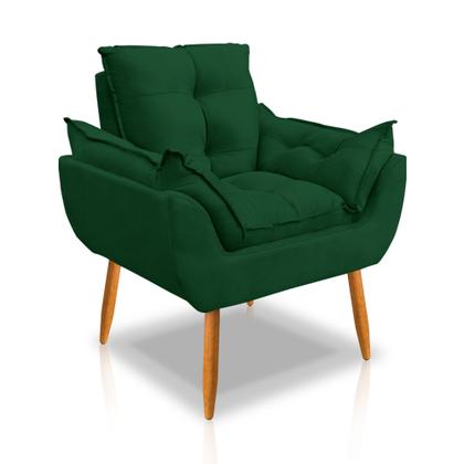 Imagem de Kit 2 Poltronas Opala  Decorativa Suede, Escritório, Consultório, Quarto, Recepção