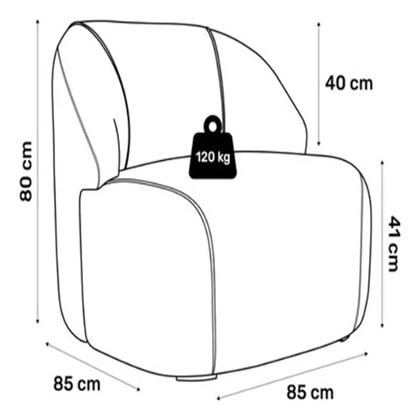 Imagem de Kit 2 Poltronas Organica Eloa Modena Whisky - Londrilar