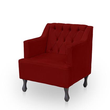 Imagem de Kit 2 Poltronas para Sala de Estar Clássica Confortável e Reforçada Suede Elizabeth