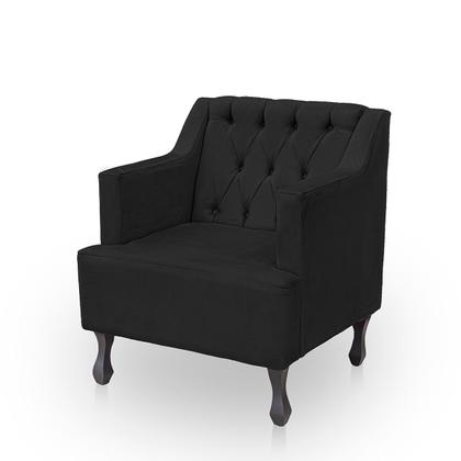 Imagem de Kit 2 Poltronas para Sala de Estar Clássica Confortável e Reforçada Suede Elizabeth