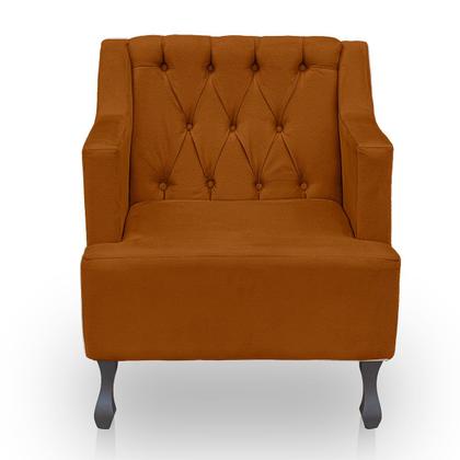 Imagem de Kit 2 Poltronas para Sala de Estar Clássica Confortável e Reforçada Suede Elizabeth