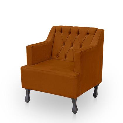 Imagem de Kit 2 Poltronas para Sala de Estar Clássica Confortável e Reforçada Suede Elizabeth