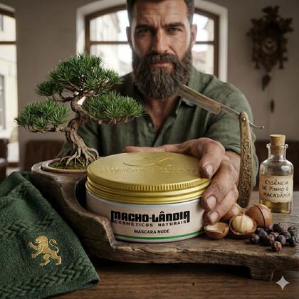 Imagem de Kit 2 Pomada Capilar Macho-Lândia Nude 86g E Óleo De Argan