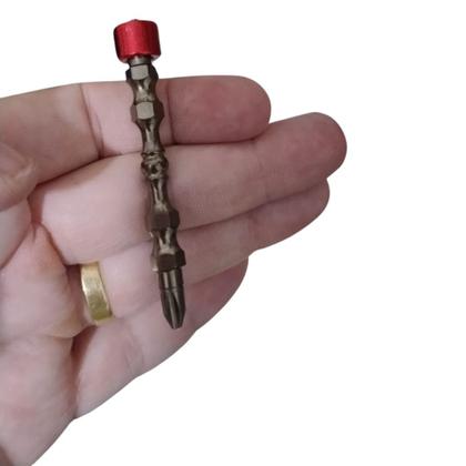 Imagem de Kit 2 Ponta Bits PH2 65mm Dupla torção imantada limitador removível Adaptador furadeira parafusadeira