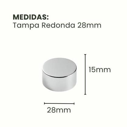 Imagem de Kit 2 Ponteiras Para Cortina Tampa Redonda 28mm (varão grosso) Decoração Casa e Sala