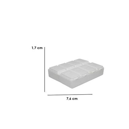Imagem de Kit 2 Porta Comprimido Branco Plástico