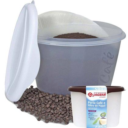 Imagem de Kit 2 Porta Filtro E Pó De Café Com 2 Divisórias Prático
