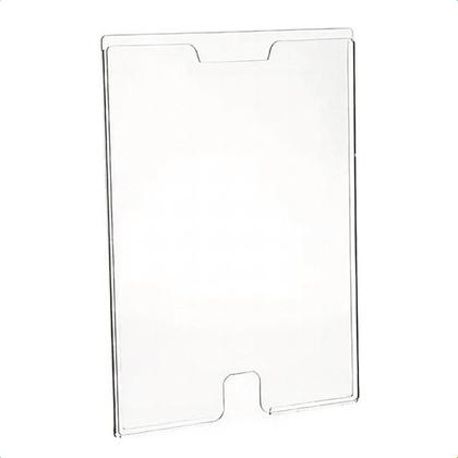 Imagem de KIT 2 Porta Folhetos Display A4 Modelo Office com Fundo e Janela inferior Expositor de Avisos e Comunicados