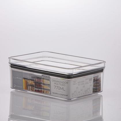 Imagem de Kit 2 Porta Frios Hermético Pote P Frios Geladeira Acrílico 1373 Paramount