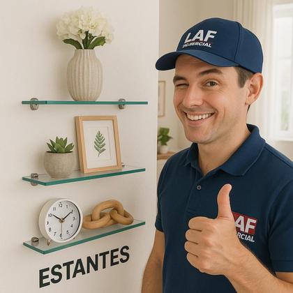 Imagem de Kit 2 Porta Shampoo De Vidro Incolor 30x10 Com Acessórios