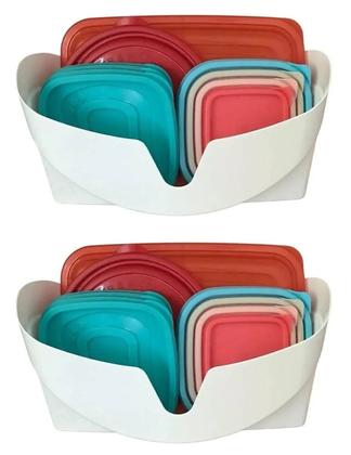 Imagem de Kit 2 Porta Tampas Sanremo Plástico Organizador de Tampas