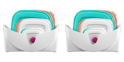 Imagem de Kit 2 Porta Tampas Sanremo Plástico Organizador de Tampas