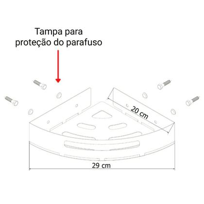 Imagem de Kit 2 Porta Temperos e Condimentos de Parede Branco Multiuso