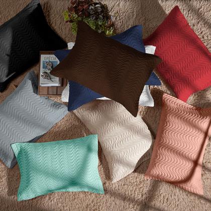 Imagem de Kit 2 Porta Travesseiro 200 Fios Matelado Micropercal