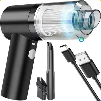 Imagem de Kit 2 Portátil Aspirador De Pó Vertical Bivolt Usb Recarregável
