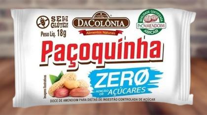 Imagem de KIT 2 POTE 576G Paçoquinha Paçoca Zero Açúcar Dacolônia