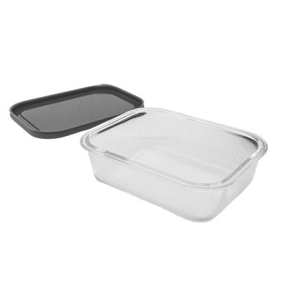 Imagem de Kit 2 Pote De Vidro Com Tampa Hermética Marmita Retangular 1000ml