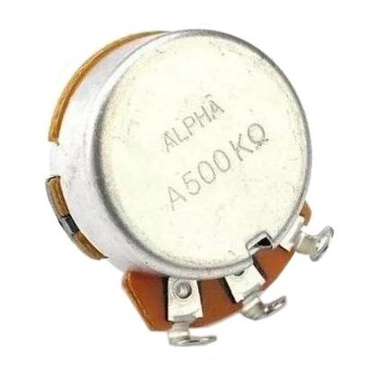 Imagem de Kit 2 potenciometro a500k alpha base grande eixo longo