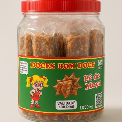 Imagem de Kit 2 Potes c/ 20 un Doce Pé de moça Tradicional amendoim