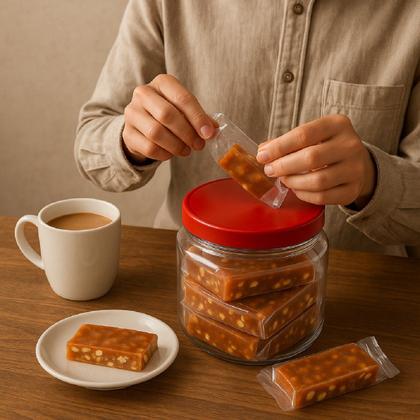 Imagem de Kit 2 Potes c/ 20 un Doce Pé de moça Tradicional amendoim