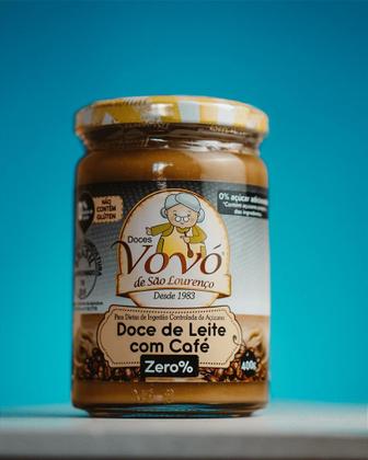 Imagem de Kit 2 Potes Doce de Leite com Café Zero Açúcar 400g / 800g Total
