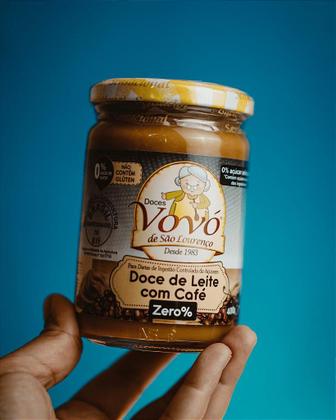 Imagem de Kit 2 Potes Doce de Leite com Café Zero Açúcar 400g / 800g Total
