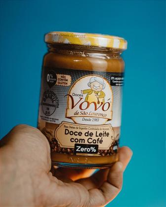Imagem de Kit 2 Potes Doce de Leite com Café Zero Açúcar 400g / 800g Total