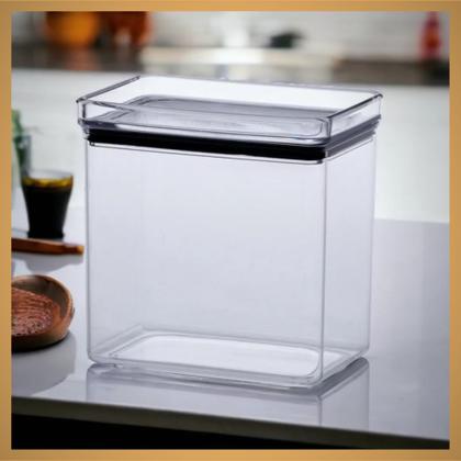 Imagem de Kit 2 Potes Herméticos Lumini 580ml de Acrílico Paramount Porta Frios, Cereais, Grãos, Etc