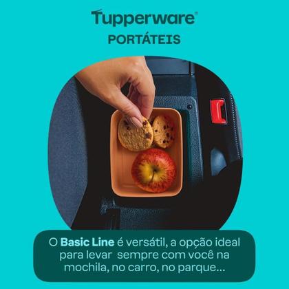 Imagem de Kit 2 Potes Herméticos Tupperware Basic Line Transparente 2,5L