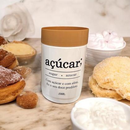 Imagem de Kit 2 Potes Porta Café e Porta Açúcar Empilháveis