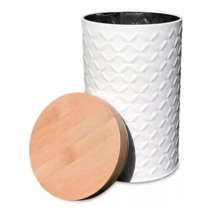 Imagem de Kit 2 Potes Porta Mantimentos Café Açúcar Chá Lata Redondas