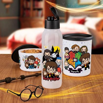 Imagem de Kit 2 Potes Tupperware Instantânea Mágica Harry Potter Colorido 1,3L