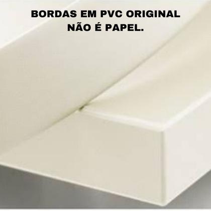 Imagem de Kit 2 Prateleira Reta de Parede U Decoração Quarto Bebê Sala banheiro cozinha Mdf 55 cm