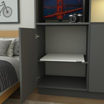 Imagem de Kit 2 Prateleiras com Trilho Telescópico  Organizadoras para Armário com e sem borda