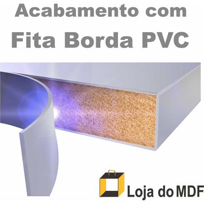 Imagem de Kit 2 Prateleiras U Mdf 55x15 Cinza Nicho Livros Revista