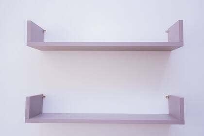 Imagem de Kit 2 Prateleiras U Mdf 65x20 Cinza Nicho Livros Revista