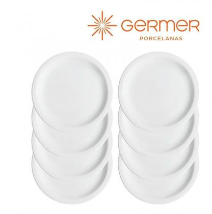 Imagem de Kit 2 Pratos De Mesa Porcelana Iguaçu almoço jantar Germer