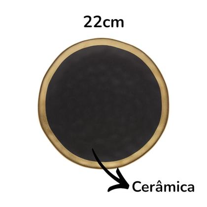 Imagem de Kit 2 Pratos Sobremesa 22cm Com 2 Xícaras Dubai Café 90ml