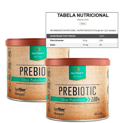 Imagem de Kit 2 Prebiotic Fibras Prebióticas 210g Nutrify
