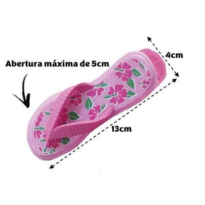 Imagem de Kit 2 Prendedores De Toalha Sandália Rosa Clip Para Cadeira De Praia - 3104 Tobee