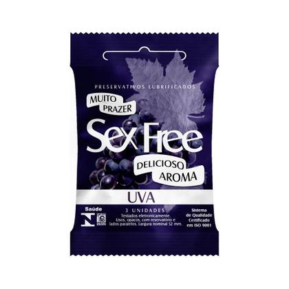 Imagem de Kit 2 Preservativos Delicioso Aroma Sex Free Menta
