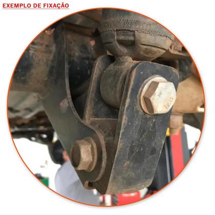 Imagem de Kit 2 Prolongador Amortecedor Traseiro Preto L200 Dupla 2012