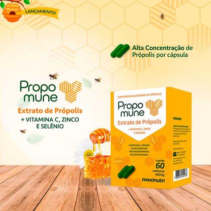 Imagem de Kit 2 Propomune Própolis Vitamina C Zinco 60 Caps Maxinutri